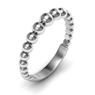 Sterling Silver Beaded Beauty Ring
