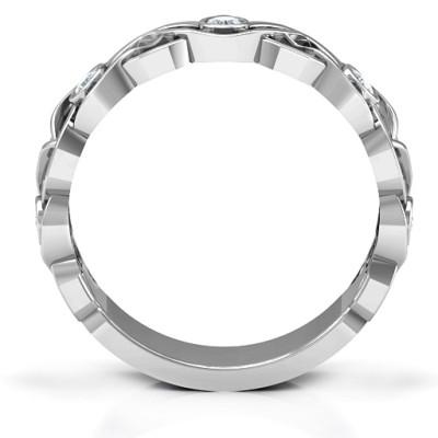 Sterling Silver Intertwined Love Band Ring