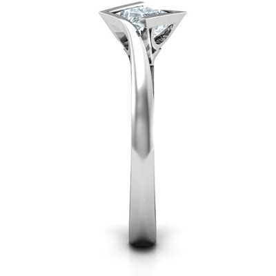 Sterling Silver Krista Princess Cut Ring
