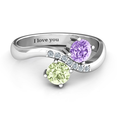Storybook Romance Two Stone Ring 