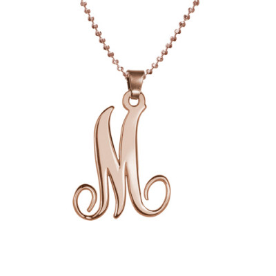  Single Initial Necklace
