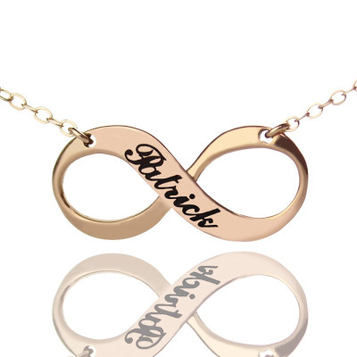  Engraved Infinity Necklace