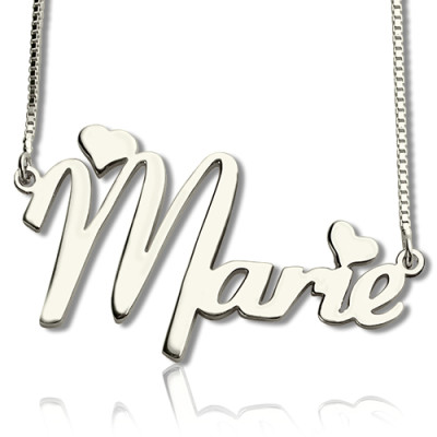 Personalized Cute Name Necklace Sterling Silver