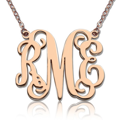 Custom  Monogram Initial Necklace