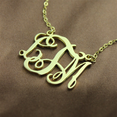 Cut Out Taylor Swift Monogram Necklace 18ct Gold
