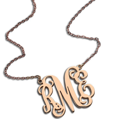 Custom  Monogram Initial Necklace
