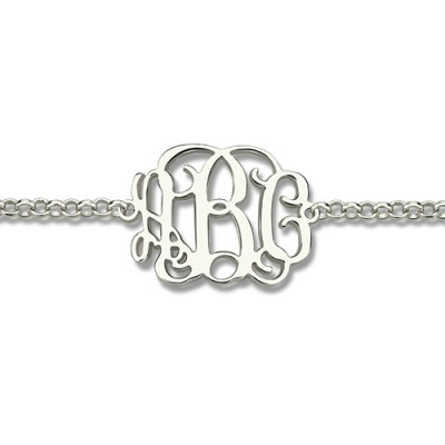 Sterling Silver Monogram Bracelet