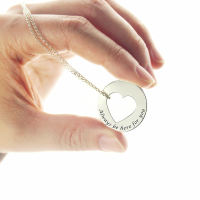Personalized Promise Necklace For Her Sterling Silver