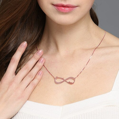  Double Name Infinity Necklace