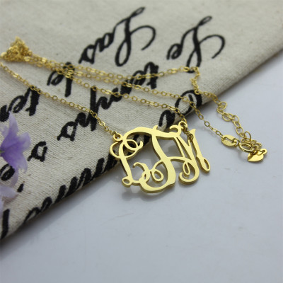 Cut Out Taylor Swift Monogram Necklace 18ct Gold