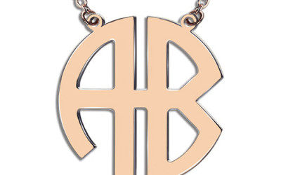 Your Rose Gold Monogram Story, Crafted by Hand at NameChainNecklace