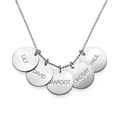 Personalized Multi Disc Necklace
