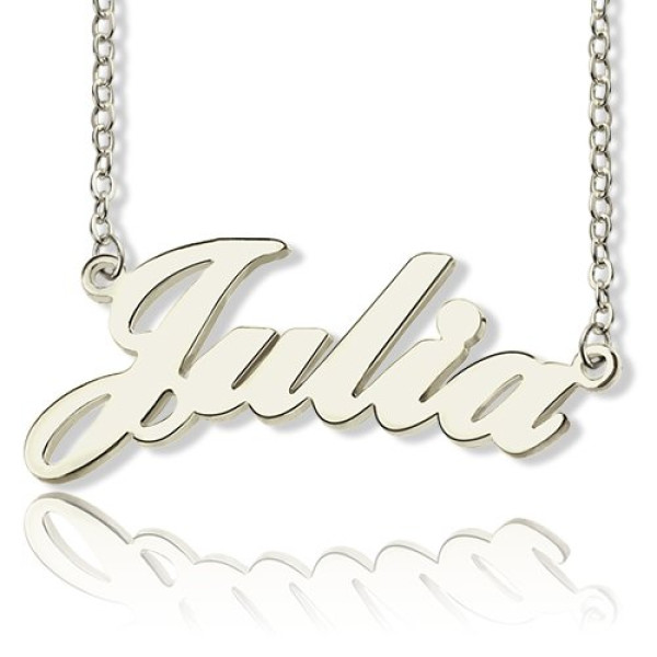 Personalized Classic Name Necklace in Silver