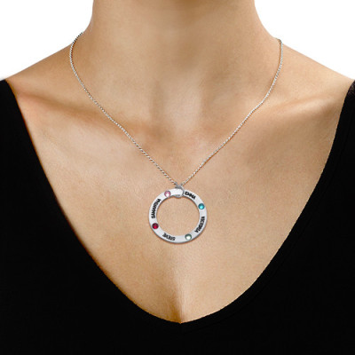 Swarovski Infinity Necklace Engraved