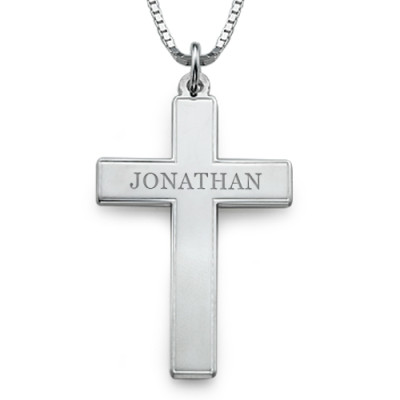 Men's Personalized Cross Necklace