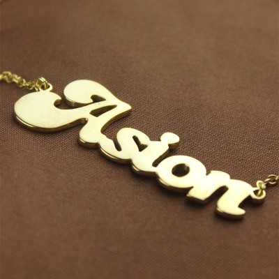 Ghetto Cute Name Necklace 18ct Gold