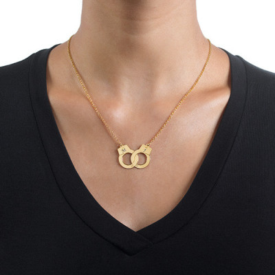 Handcuff Necklace in 18ct Gold Plating