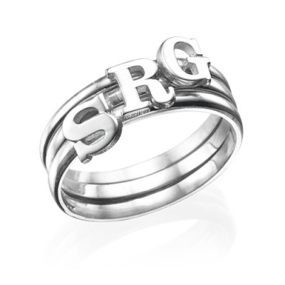 Initial Ring in Sterling Silver