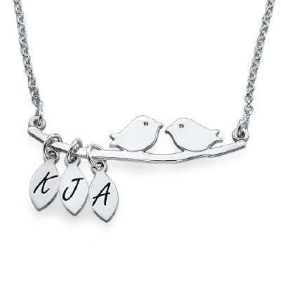 Personalized Mum Jewellery – Silver Bird Necklace