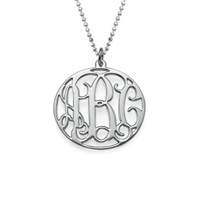 Personalized Circle Initials Necklace