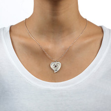 Crafting Your Story: The Couples Birthstone Heart Necklace