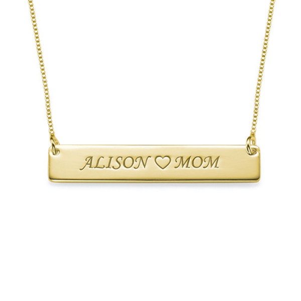 18ct Gold Personalized Nameplate Necklace