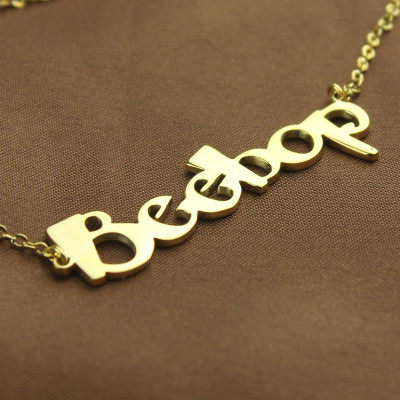 Create Your Own Name Necklace 18ct Gold