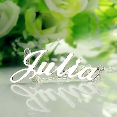 Personalized Classic Name Necklace in Silver