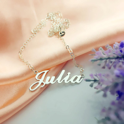 Personalized Classic Name Necklace in Silver