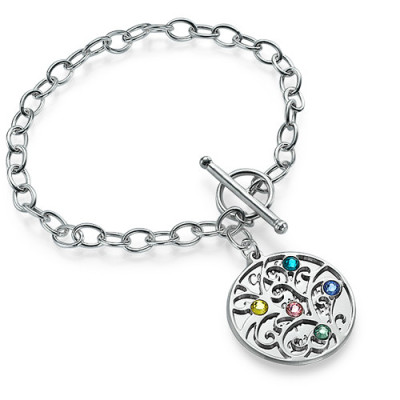 Silver Tree of Life Bracelet - Filigree Style