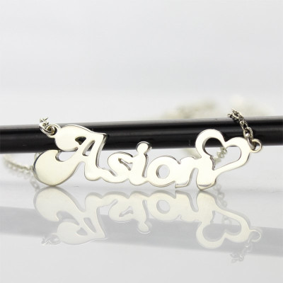 My Name Necklace Persnalized in Silver