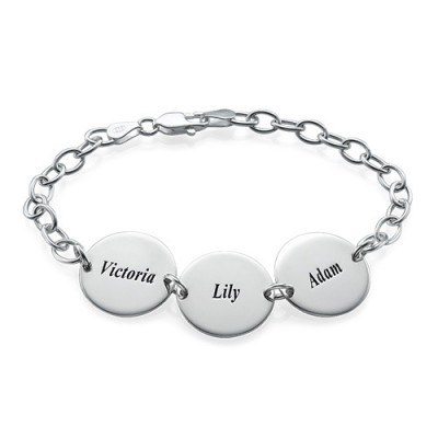 Special Gift for Mum - Disc Name Bracelet