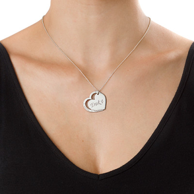 Family Heart Necklace in Silver