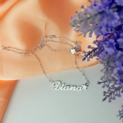 Personalized Letter Necklace Name Necklace Sterling Silver