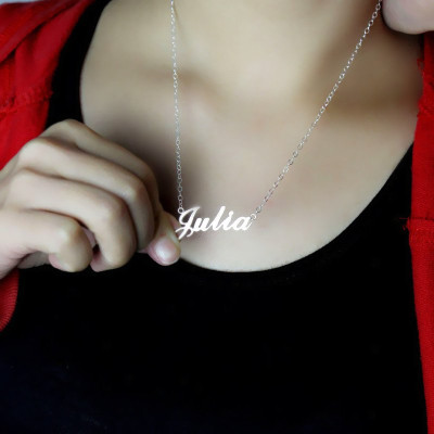 Personalized Classic Name Necklace in Silver