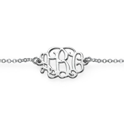 Sterling Silver Initials Bracelet /Anklet