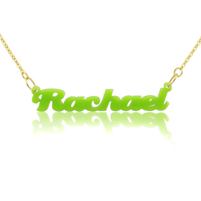 Custom Colorful Acrylic Name Necklace