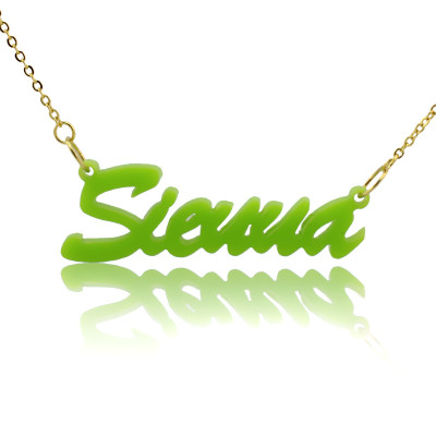 Personalized Acrylic Necklace with Name