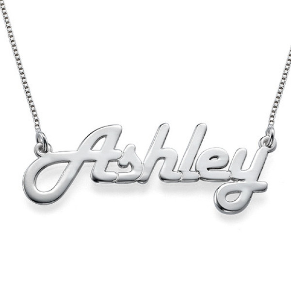 Stylish Silver Name Necklace