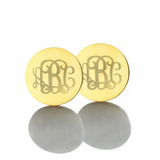 Behind the Sparkle: Crafting Your Gold Monogram Studs