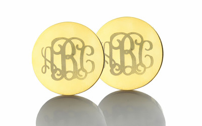 Behind the Sparkle: Crafting Your Gold Monogram Studs