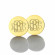 Behind the Sparkle: Crafting Your Gold Monogram Studs