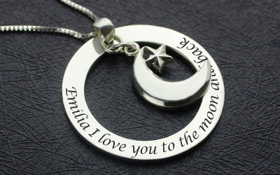 Celestial Charm: Crafting Our 'Moon and Back' Pendant Love Story