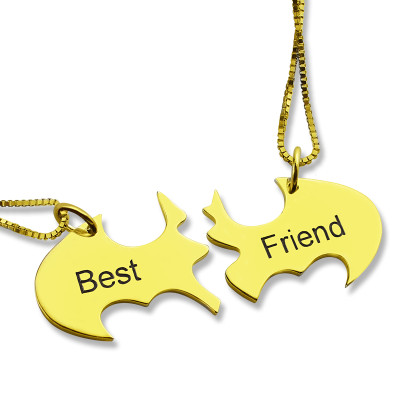 Personalized Puzzle Friend Name Necklace 18ct Gold