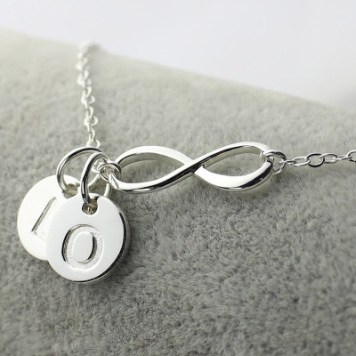 Custom Infinity Initial Necklace,Sister Necklace,Friend Necklace