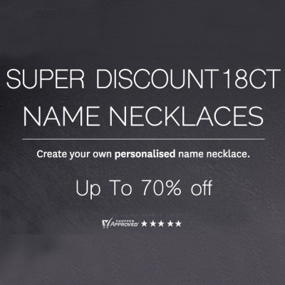 Up To 70% Off - Gold Name Necklace & Rings - Discount Selection