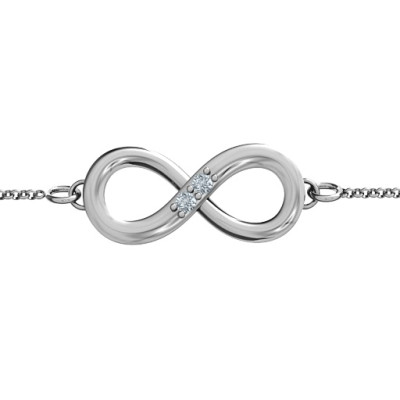 Personalized Twosome  Infinity Bracelet