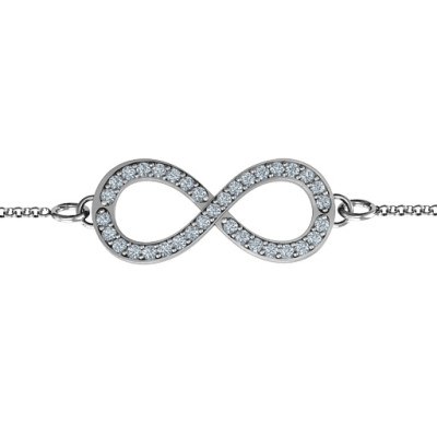 Personalized Accented Infinity Bracelet