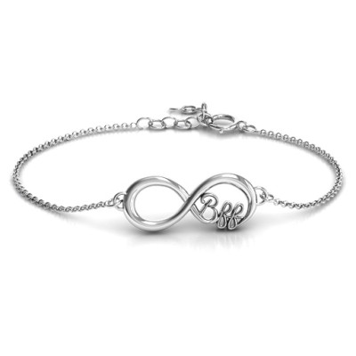 Personalized BFF Friendship Infinity Bracelet
