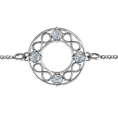 Personalized Circular Infinity Bracelet
